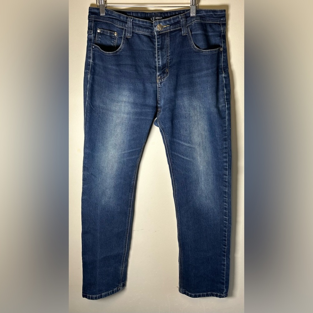 Armani Jeans Anniversario Blue Denim 36X30 Fodera-Lining Stretch 2007 RARE